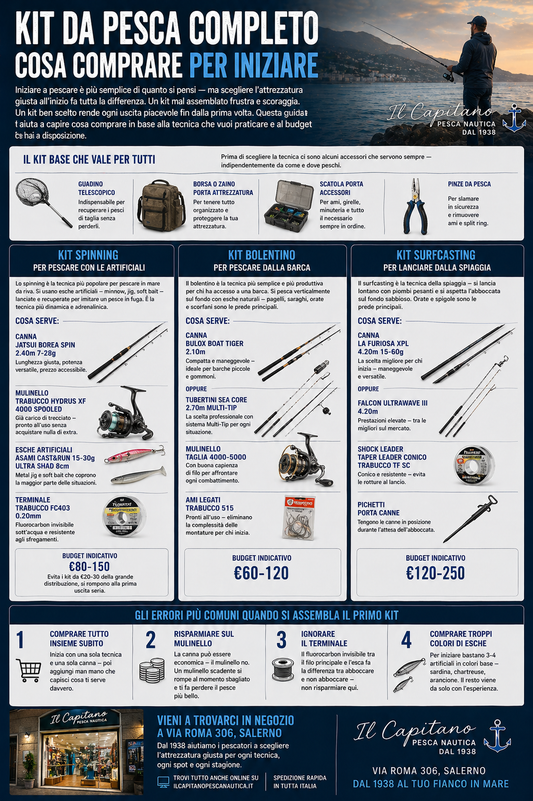 Kit da Pesca Completo: Cosa Comprare per Iniziare | Il Capitano