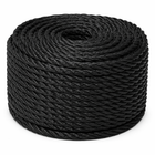 CIMA ORMEGGIO 3 FUSI NERA IN POLIESTERE Ø 18MM CARICO ROTTURA DAN 3000