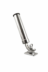 PORTACANNA IN OTTONE CROMATO D.40MM CON BASE DI FISSAGGIO 93X63 MM