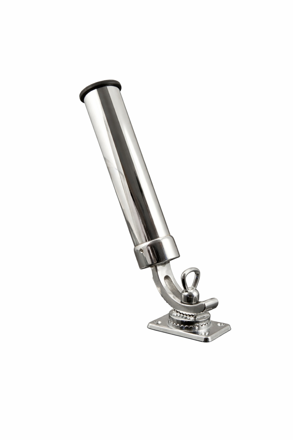 PORTACANNA IN OTTONE CROMATO D.40MM CON BASE DI FISSAGGIO 93X63 MM