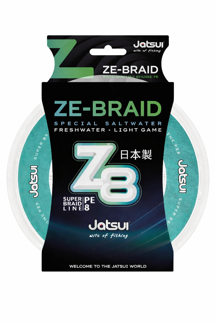 JATSUI ZE-BRAID Z8 GREEN 300MT PE2.5 MM 0,26