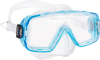 MASCHERA SIRENA SIL CLEAR/FRAME ACQAMARINA