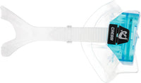 MASCHERA SIRENA SIL CLEAR/FRAME ACQAMARINA