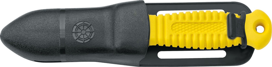 COLTELLO SUB CM.9 LAMA DRITTA M.CO GIALLO