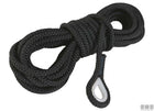 TRECCIA LAPO NERA IN POLIESTERE CON REDANCIA NYLON D. 8MM MT 30