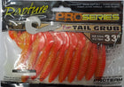 RAPTURE FUN TAIL GRUB 8.5 cm RED FLAME YLW