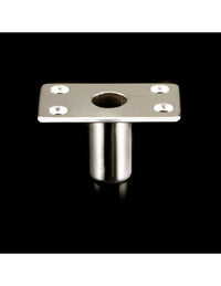 BOCCOLA IN OTTONE CROMATO FORO D14 MM DIM. 60X35MM