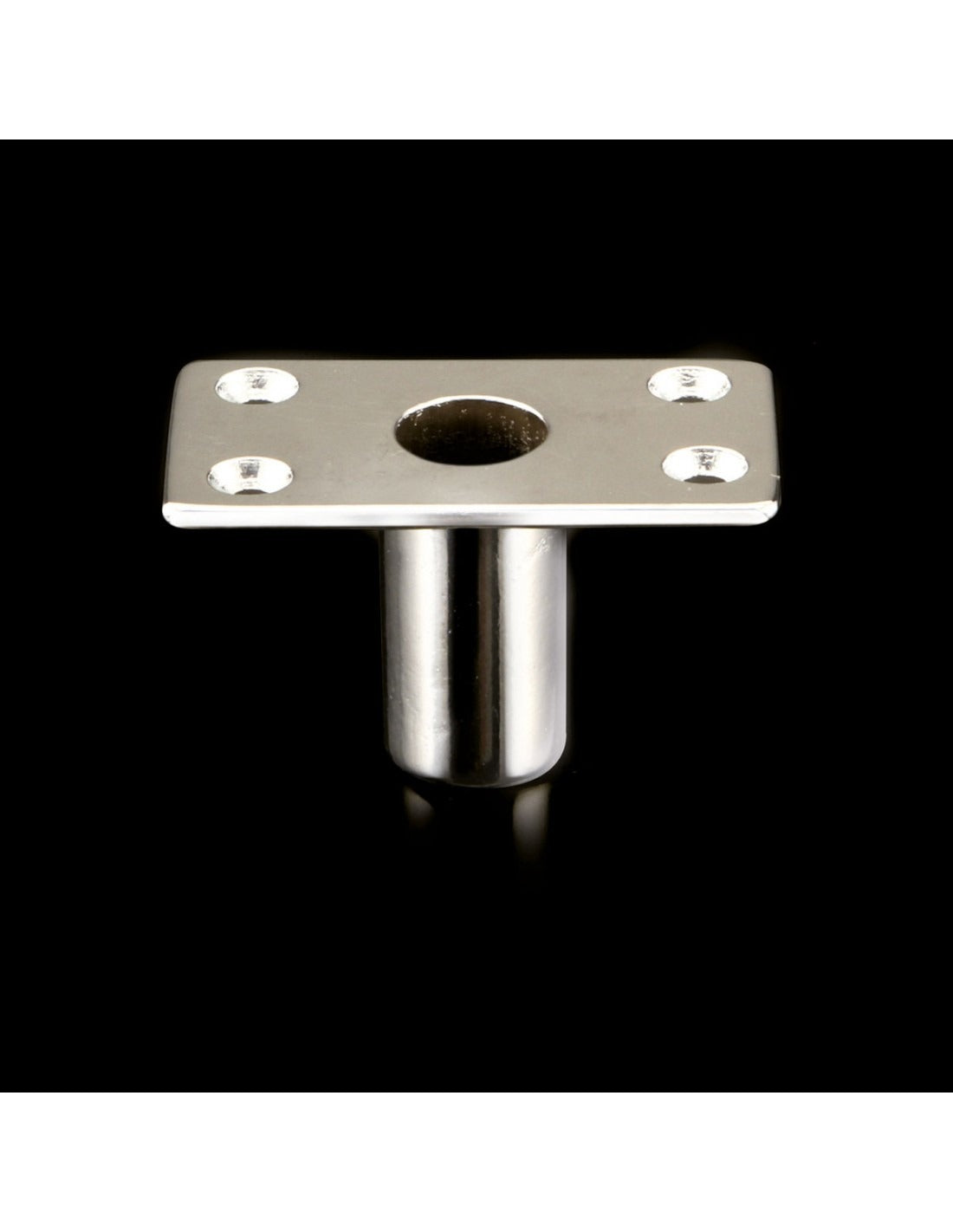 BOCCOLA IN OTTONE CROMATO FORO D14 MM DIM. 60X35MM