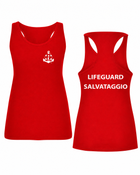 CANOTTA DONNA CON STAMPA SALVATAGGIO LIFEGUARD TAGLIA M