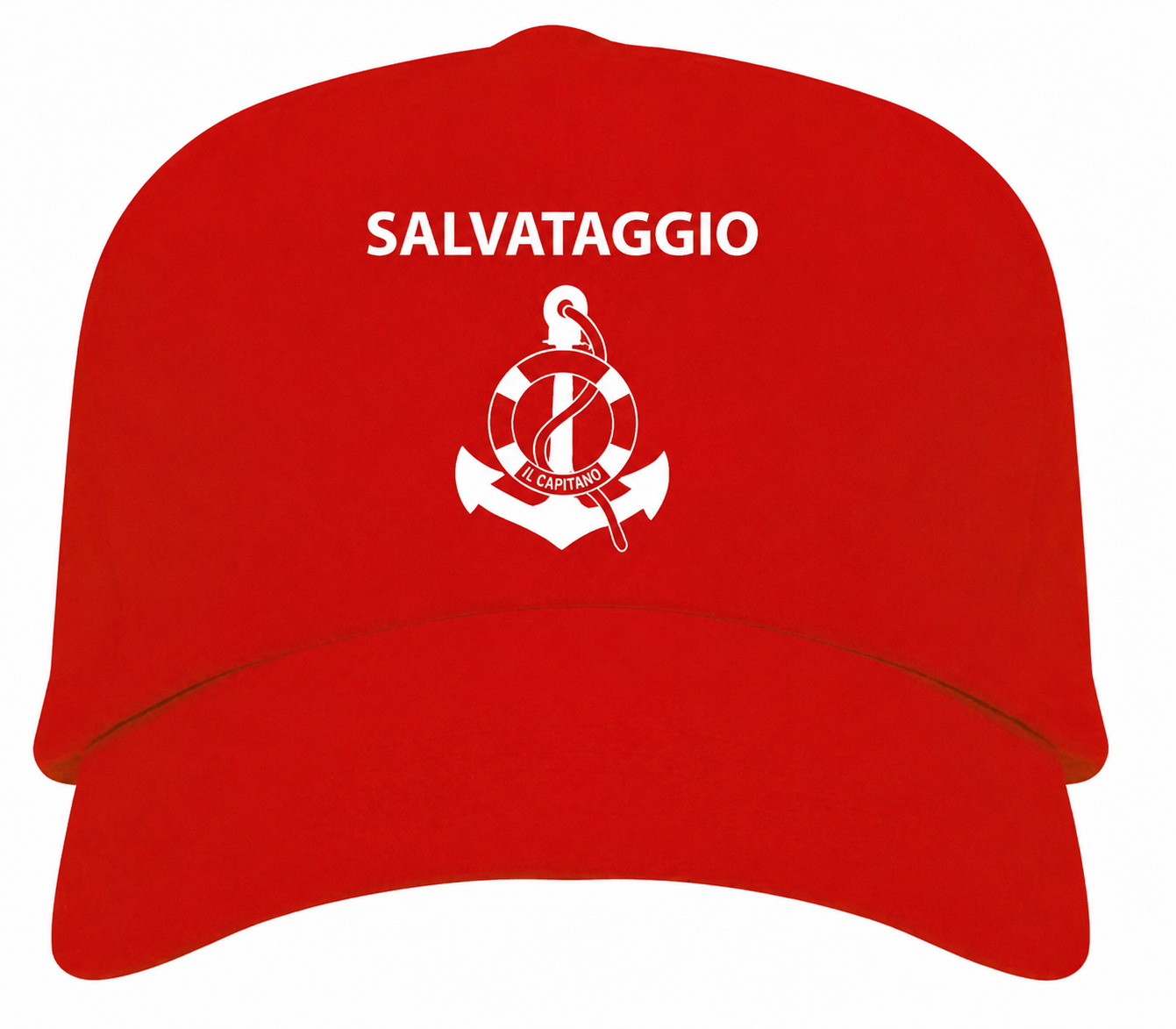 CAPPELLINO 5 PANNELLI 100% COTONE ROSSO