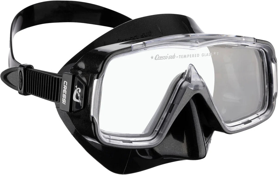 MASCHERA SIRENA SIL NERO/FRAME CLEAR