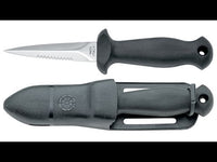 SUB9/STILETTO COLTELLO SUB CM.9 NERO LAMA DRITTA NERO
