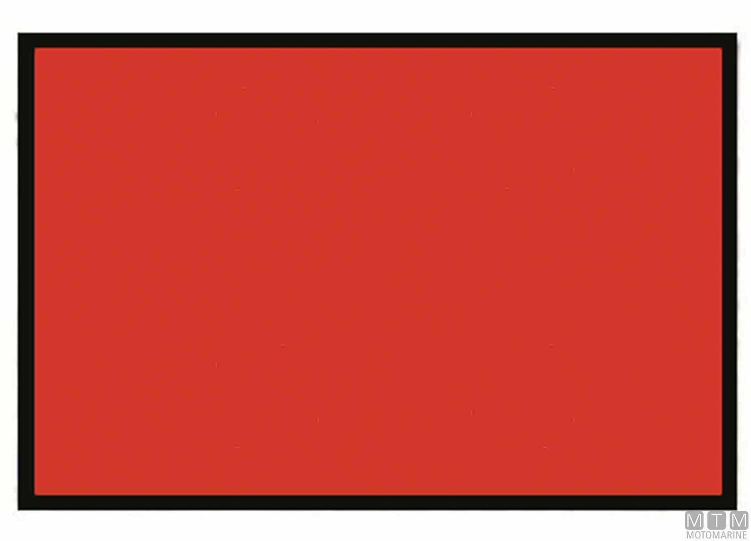 BANDIERA DI SEGNALAZIONE ROSSA 40x60
