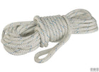 TRECCIA LAPO BIANCA IN POLIESTERE CON REDANCIA NYLON D. 8MM MT 30