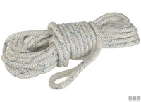 TRECCIA LAPO BIANCA IN POLIESTERE CON REDANCIA NYLON D. 8MM MT 30